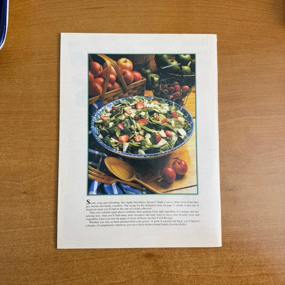 Taste‎ of Home Seasonal Recipes Cookbook - Red and Yellow Cover